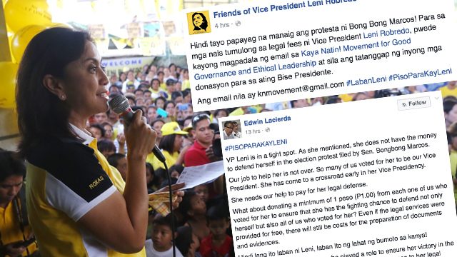 Pledges come in to cover Robredo’s legal fees for Marcos protest
