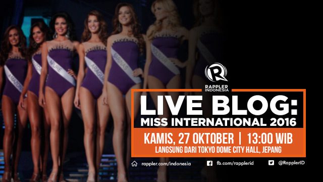 LIVE BLOG: ‘Miss International 2016’