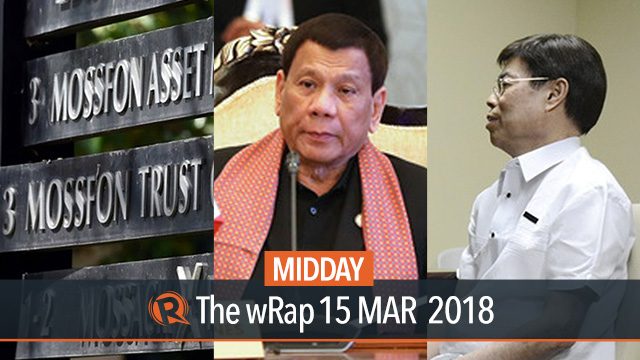Cayetano on ICC withdrawal, DOJ prosecutor now RTC judge, Panama Papers law firm to close | Midday wRap