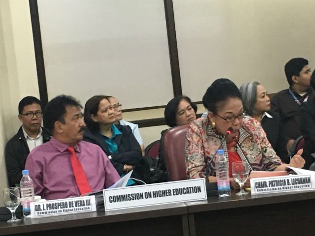 CHED asked to consider requiring financially able students to pay tuition