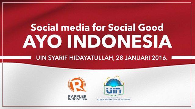 Social media for social good #AyoIndonesia: Melawan radikalisasi di media sosial