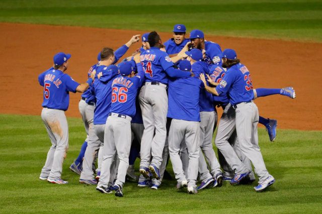 HEROES. The Chicago Cubs celebrate after defeating the Cleveland Indians in Game Seven of the 2016 World Series to win their first World Series in 108 years. File Photo by Jamie Squire/Getty Images/AFP   