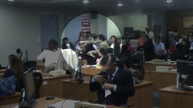 Bacolod City councilors scuffle in session hall