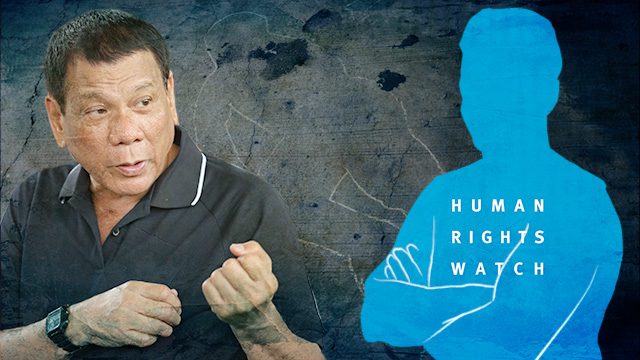 Human Rights Watch: Duterte’s Hitler remarks ‘obscene’