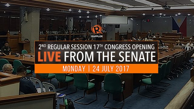 LIVE: Senate of the Philippines, 2nd regular session 17th Congress opening