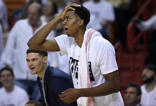 Heat’s Whiteside will miss Game 7 against Raptors with knee injury