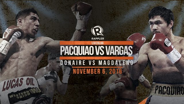 LIVE: Manny Pacquiao vs Jessie Vargas – WBO welterweight title fight