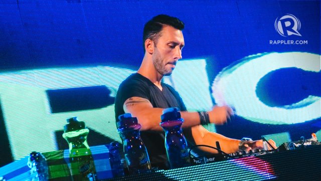 SUMMERTIME SOUNDS. Grammy-winning artist Cedric Gervais rouses the crowd in Epic, Boracay. Photo by Krista Garcia/Rappler