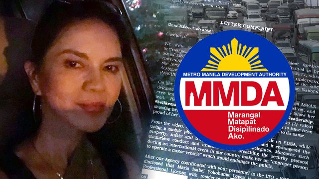 MMDA files complaint vs Maria Isabel Lopez for breaching ASEAN lane