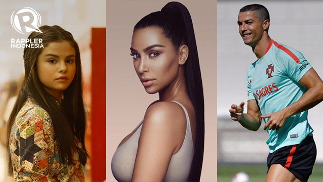Daftar 10 selebriti dunia terkaya di Instagram tahun 2017