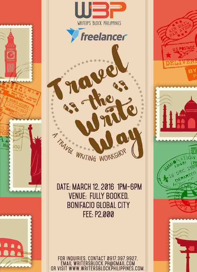 Invitation to a workshop: Travel the ‘write’ way