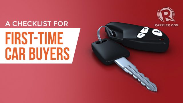 A checklist for first-time car buyers
