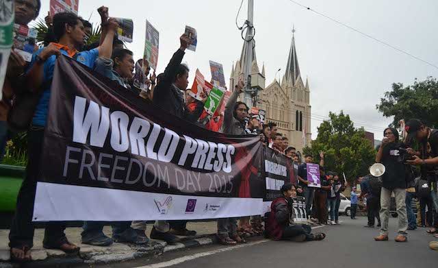 Hari Kebebasan Pers, jurnalis tuntut kebebasan berekspresi