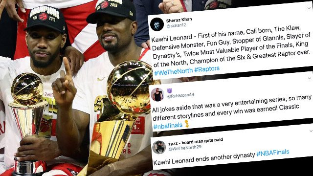 ‘We the champs:’ Twitter users go wild after Raptors’ historic NBA title