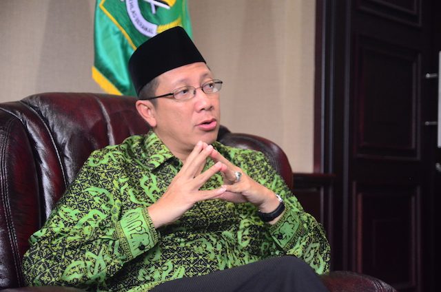 Menteri Agama Lukman Hakim Saifuddin. Foto oleh Jet Damazo/Rappler  