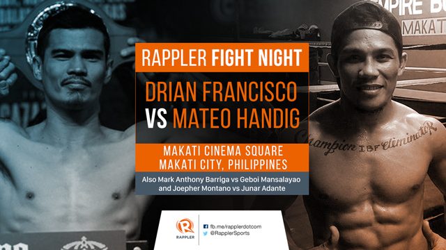 Rappler Fight Night: Drian Francisco vs Mateo Handig