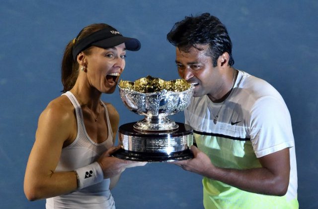 Martina Hingis, Paes win Australian Open mixed title