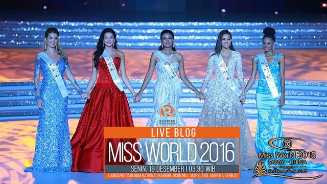 LIVE BLOG: Dari ajang final ‘Miss World 2016’