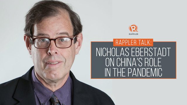 Rappler Talk: Nicholas Eberstadt on China’s role in the pandemic