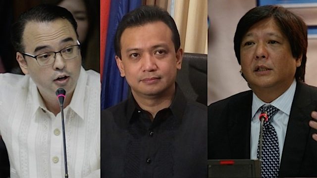 Marcos, Cayetano, Trillanes for VP? NP to declare ‘free zone’