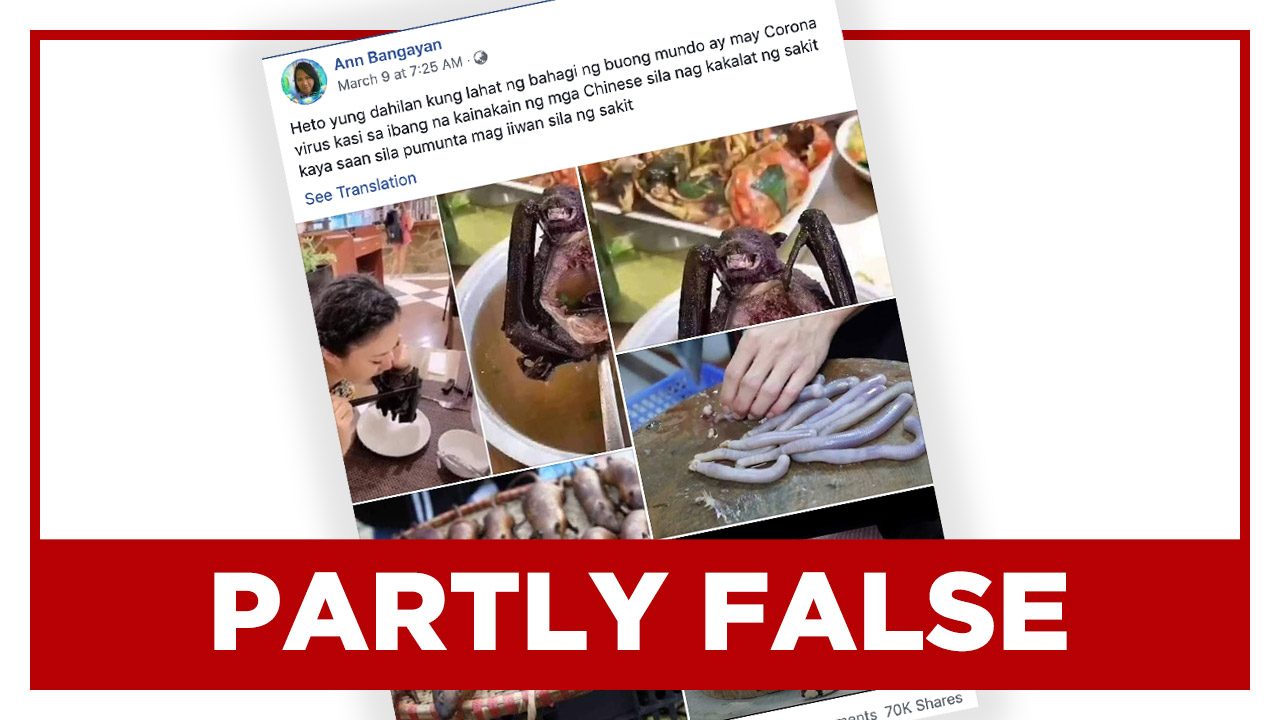 PARTLY FALSE: ‘Photos of Chinese’ eating wild animals