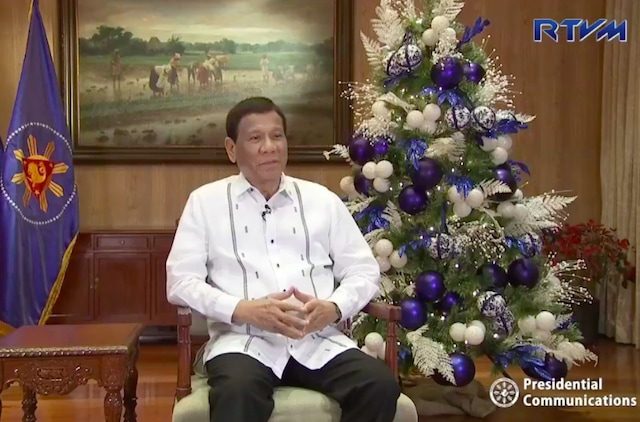 In Christmas message, Duterte calls for compassion, kindness
