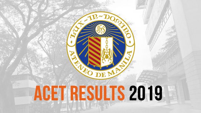 Ateneo de Manila releases ACET 2019 results