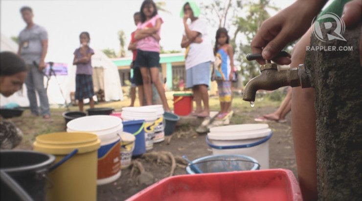 Water issues, lack of toilets plague Mayon evacuation centers