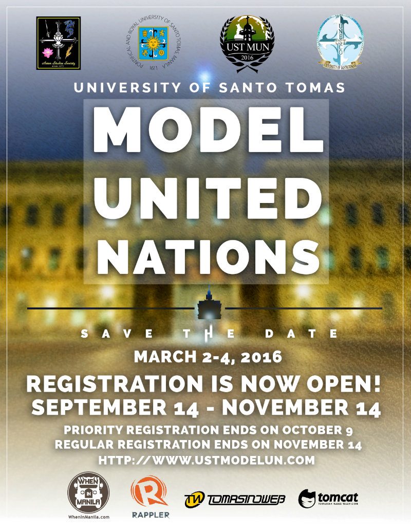 Registration for UST Model United Nations event ongoing