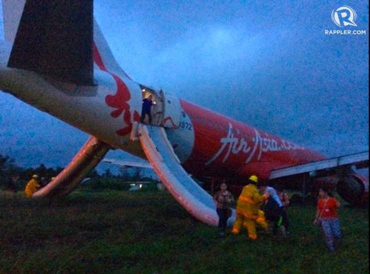AirAsia plane overshoots Kalibo runway