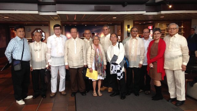 REUNION. CPP founder Jose Maria Sison with the newly released political prisoners 