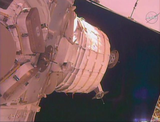 Temporary space station habitat fails to inflate