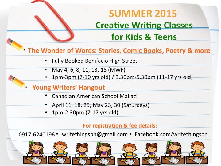 Got creative kids? Enroll them in writing workshops this summer