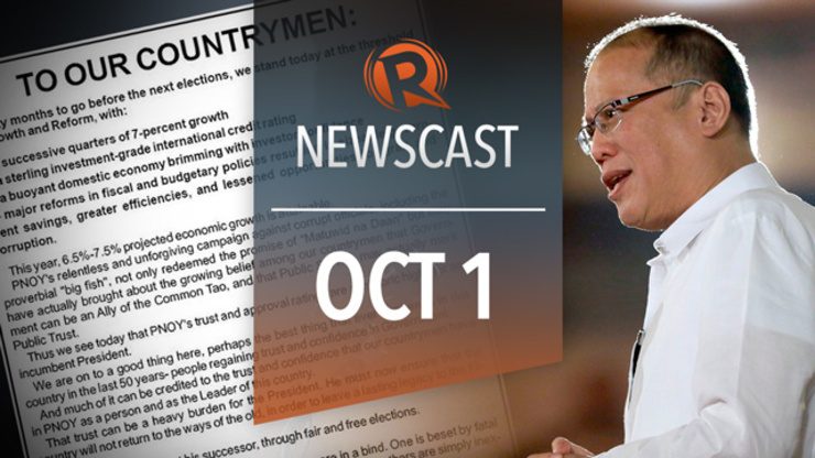 Rappler Newscast | October 1, 2014