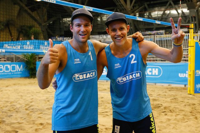 Martin Apprelgen (left) and Simon Boman. Photo from FIVB 