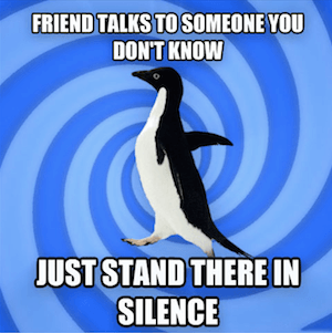 Meme 'awkward penguin' jadi meme favorit Ray Chan. 