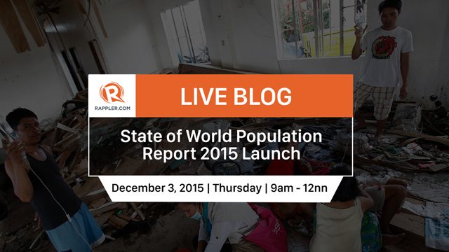 AS IT HAPPENED: State of World Population Report 2015 Launch