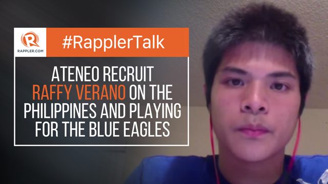 Fil-Am Raffy Verano on joining the Ateneo Blue Eagles