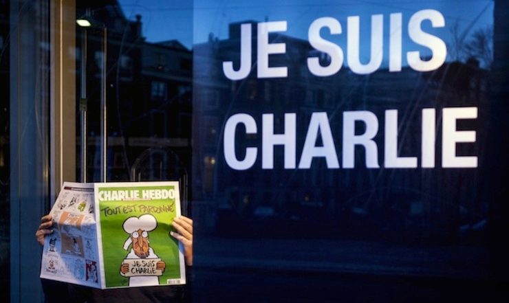 Rallies after school student threatened over Charlie Hebdo tribute