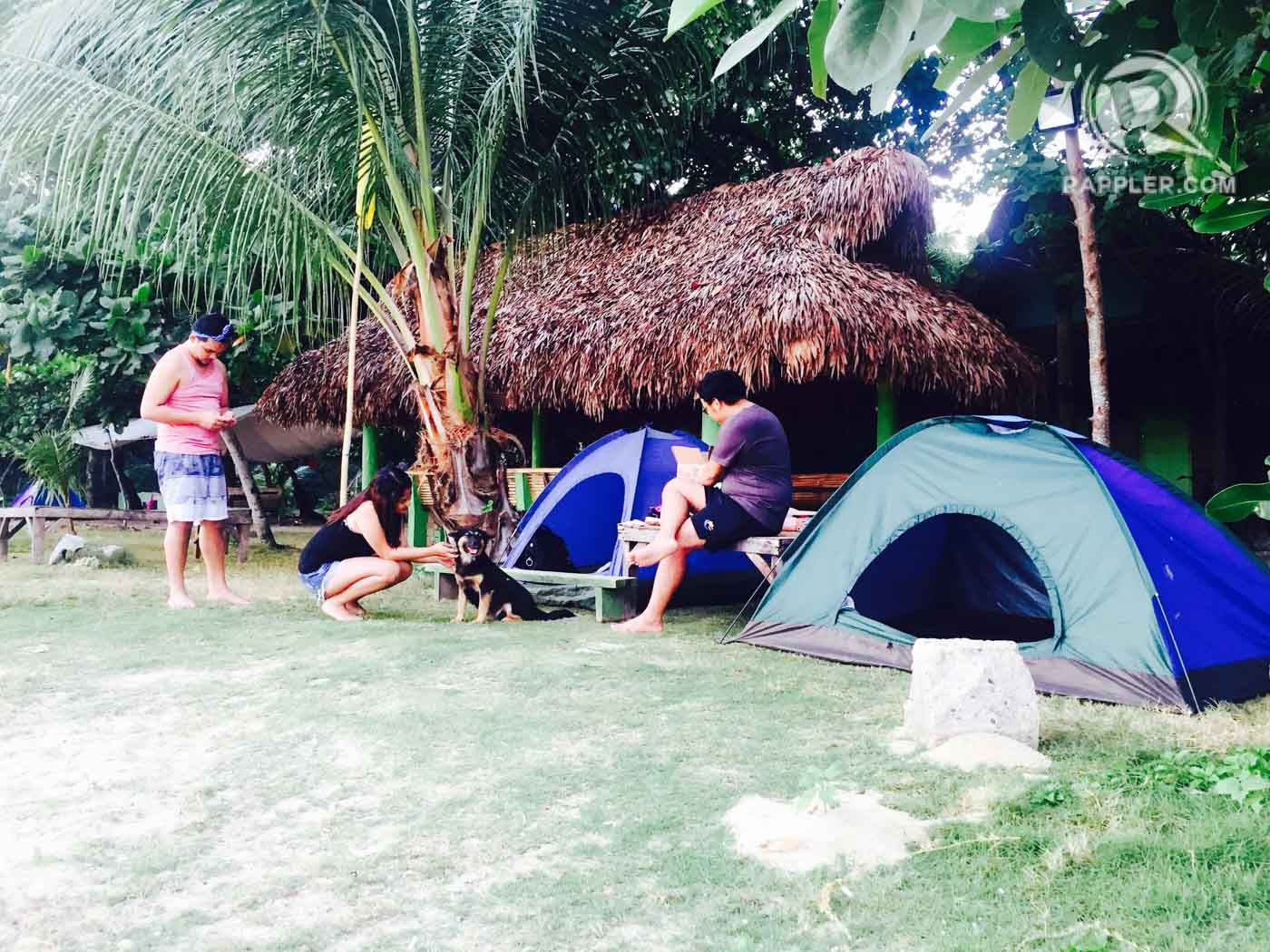 CAMPING. Build your tents just steps away from the stunning beach. Photo by Bonz Magsambol/Rappler   