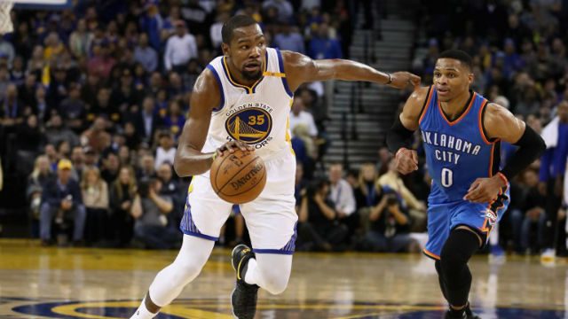 Durant propels Warriors to rout of Thunder