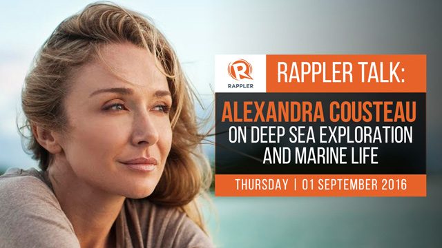 Rappler Talk: Alexandra Cousteau’s stories on deep sea exploration and marine life