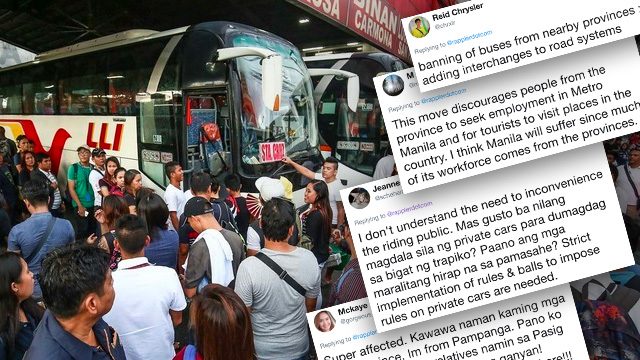 ‘Anti-poor, anti-commuter’: Netizens lambast provincial bus ban
