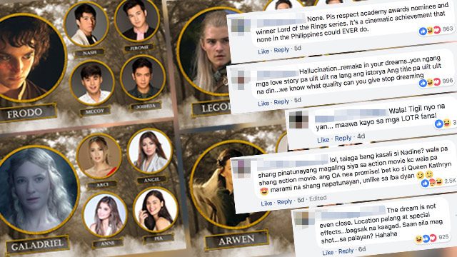 ABS-CBN runs poll on LOTR ‘remake’ and fans aren’t having it