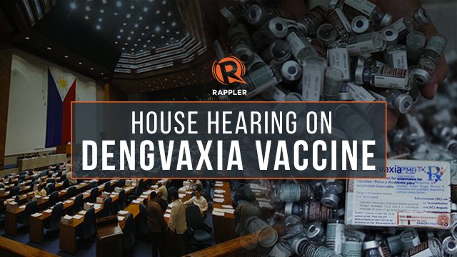 LIVE: House hearing on Dengvaxia