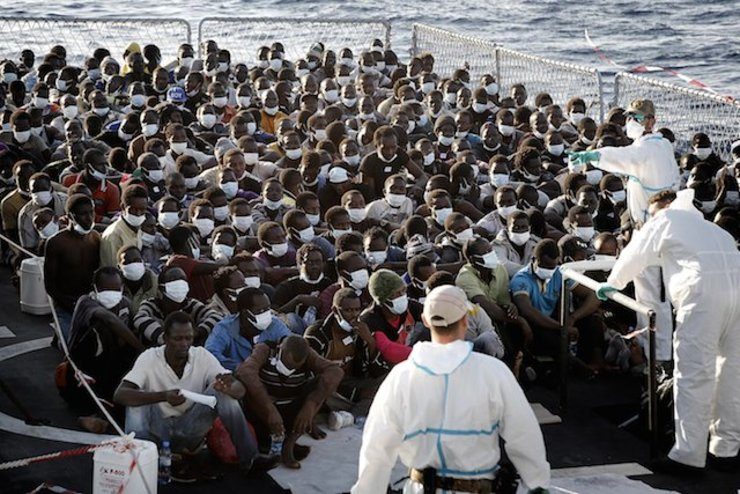 Boat migrants in EU’s hands as Italy mulls ending rescue