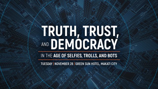 FORUM: Truth, trust, and democracy in the age of selfies, trolls, and bots