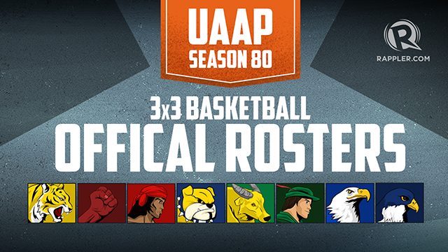 LOOK: Inaugural UAAP 3×3 basketball rosters