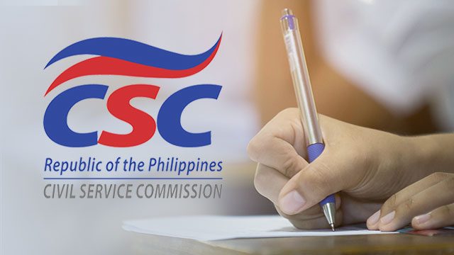 March 2019 civil service exam for absent August 2018 examinees in select areas