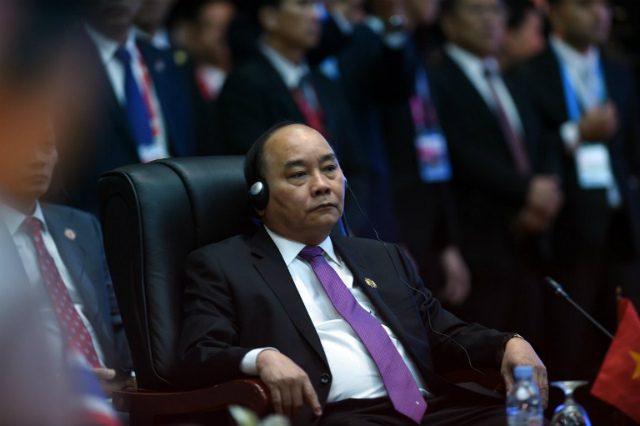 VIETNAMESE PM. Vietnamese Prime Minister Nguyen Xuan Phuc attends the ASEAN Summit Retreat during the second day of the ASEAN Summit in Vientiane, Laos, on September 7, 2016. Photo by Ye Aung Thu/AFP 
